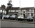 Cars parked in The Square, Church Stretton