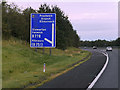 Westbound M77 approaching Junction 7