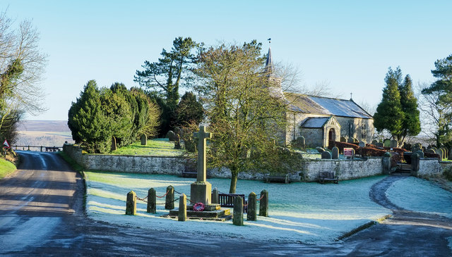 St. Aidan's church on a frosty morning