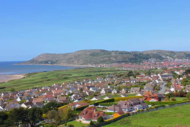 View from Deganwy Castle by Wayland Smith