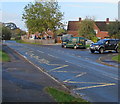 Zigzag yellow markings on School Lane, Whitminster