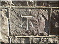 A mark on the Methodist church wall