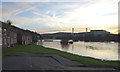 River Aire flood seen from Tennis Way