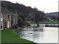 River Aire flood seen from Tennis Way