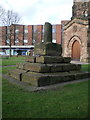 Wayside cross in the churchyard of St Luke