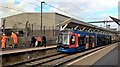 Supertram Tram-train 399 203 at Rotherham Central