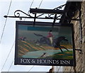 Sign for the Fox & Hounds Inn, Tadcaster