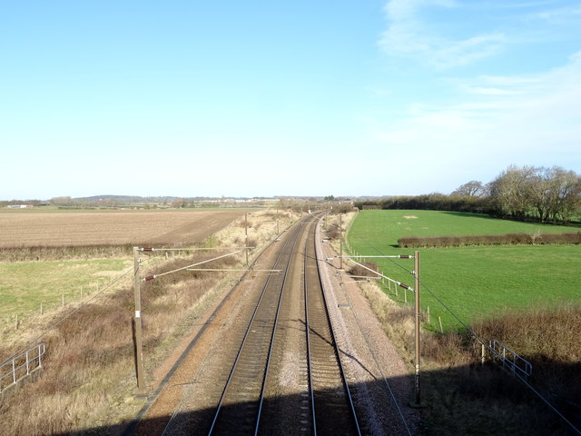 East Coast Main Line towards York