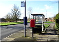 SE5648 : Bus stop and shelter on Moor Lane, Woodthorpe, York by JThomas