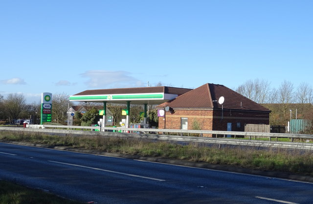 Service station on the A64 © JThomas cc-by-sa/2.0 :: Geograph Britain ...