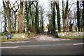 Entrance road to Winderwath Gardens and Farm from B6412