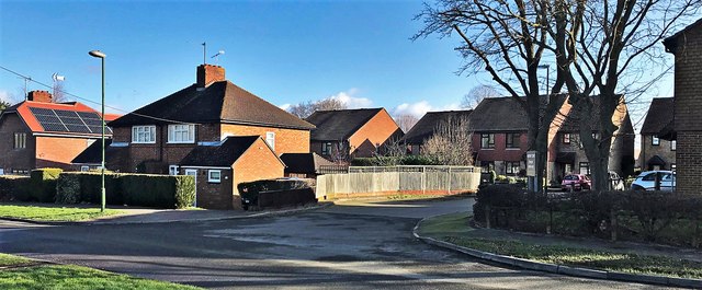 Houses on the north side of Henfield