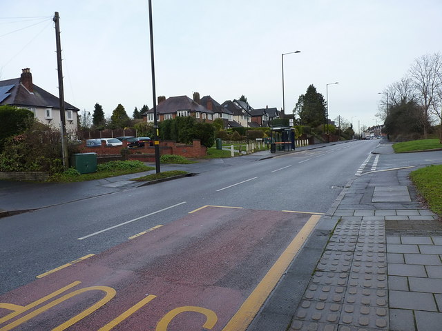Looking north along Alcester Road South
