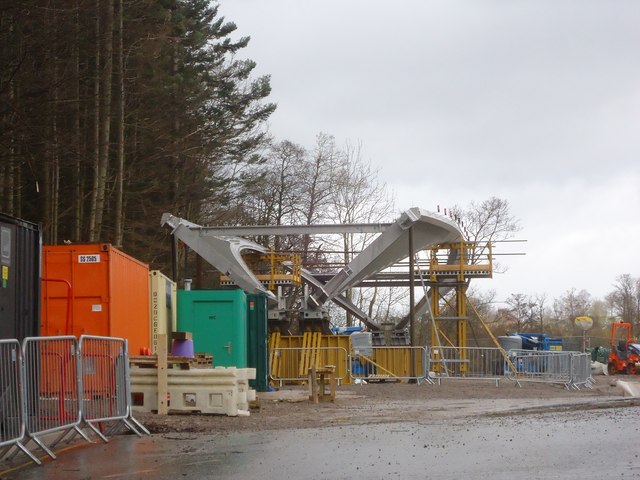 Steelwork for the new Pooley Bridge
