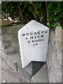 Old Milestone by the A3047, Agar Road