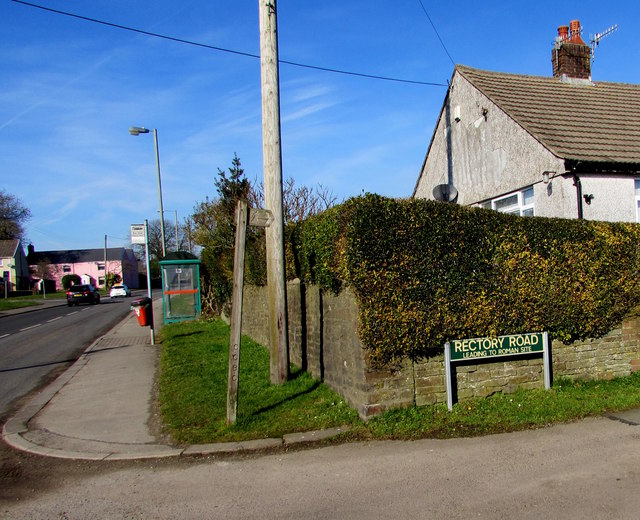 Corner of Rectory Road and Church Road, Gelligaer