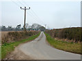 Newton Lane towards Newton Stacey