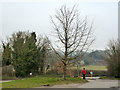 Looking from car park by A3057/B3420 junction