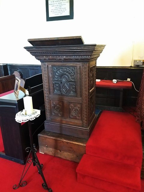 Reading desk in St Trunio, St Peter and St Paul, Llandrinio