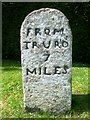 Old Milestone by the unclassified road at The Firs crossroads