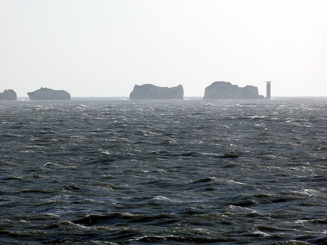 The Needles viewed from Milford on Sea