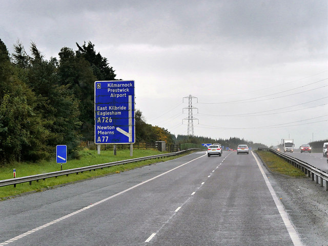 westbound-m77-approaching-junction-5-david-dixon-geograph-britain