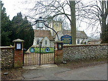 SU2944 : Churchyard gates, Amport by Robin Webster