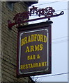 Sign for the Bradford Arms, Bradford