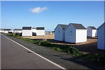 TR3751 : Beach huts at Deal by Ian S