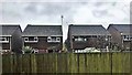 Rear view of houses near Henfield Cemetery