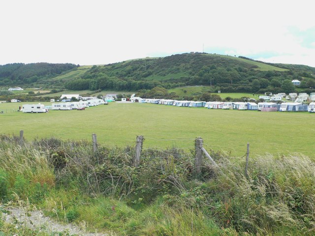Farm campsite north of Aberaeron
