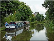 SK0418 : Mooring near Rugeley in Staffordshire by Roger  D Kidd