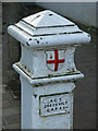 Coal tax boundary post no.47, New Street / High Street - detail