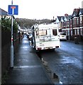 No Through Road sign, Aston Crescent, Newport