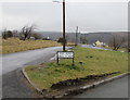 Bilingual Shop Road name sign, Varteg