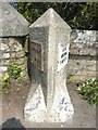 Old Milestone by South Street, Grampound Road village