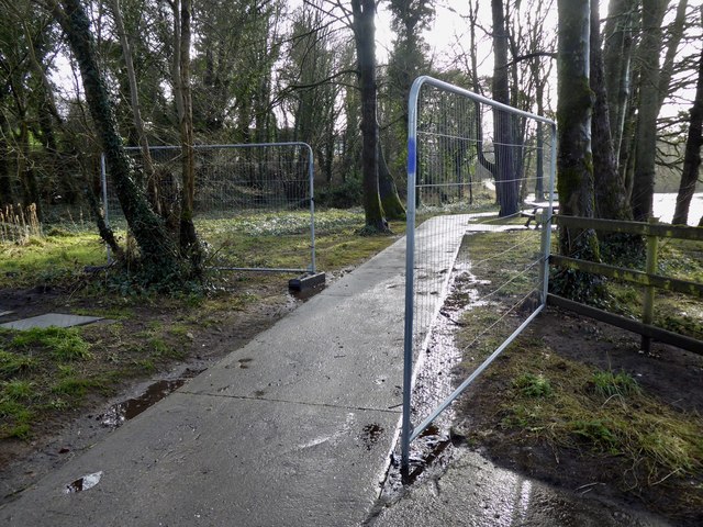 Barrier Opened Along The Highway To © Kenneth Allen Cc By Sa20