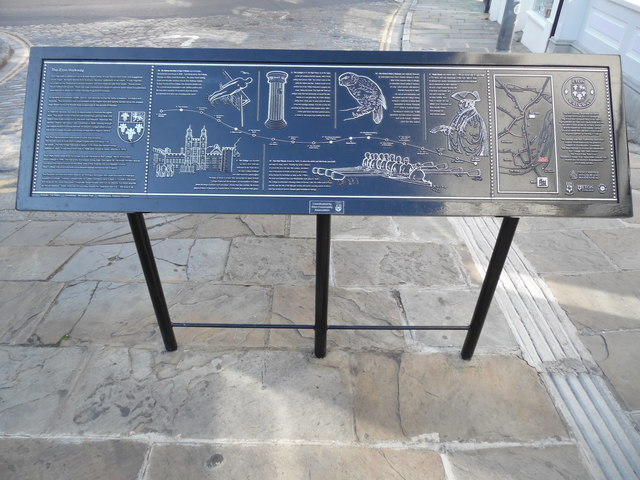Information Board in Eton High Street