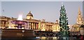 TQ2980 : Trafalgar Square at Christmas by Christine Matthews