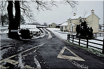 H4269 : Snow along Whitehill Road, Creevangar (Alexander) by Kenneth  Allen