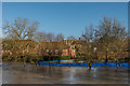 TQ1656 : Flood defences - Emlyn Lane by Ian Capper