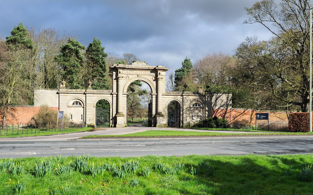 Arch at entry to Attingham Park