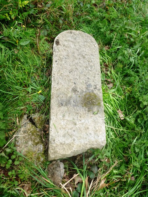 Old Milestone Broken By The A388 Near © Rosy Hanns Cc By Sa20