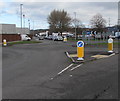 Keep Left sign, Seven Stiles Avenue, Newport