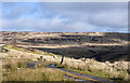 Hill road descending to Hope House