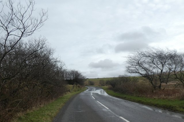 Water across the B3358 south of Goat Hill