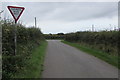 SS9172 : Ildiwch/Give Way sign, Trepit Road near Wick, Vale of Glamorgan by Jaggery