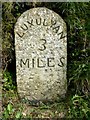 Old Milestone east of the A391