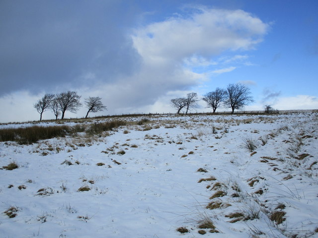 Approaching snow shower, Neilston Pad