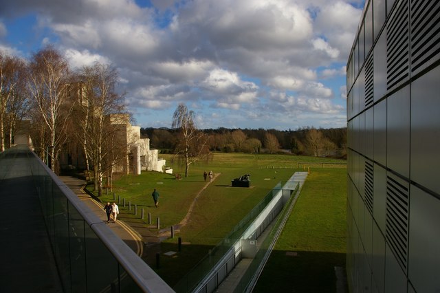 University of East Anglia, from the Sainsbury Centre for the Visual Arts
